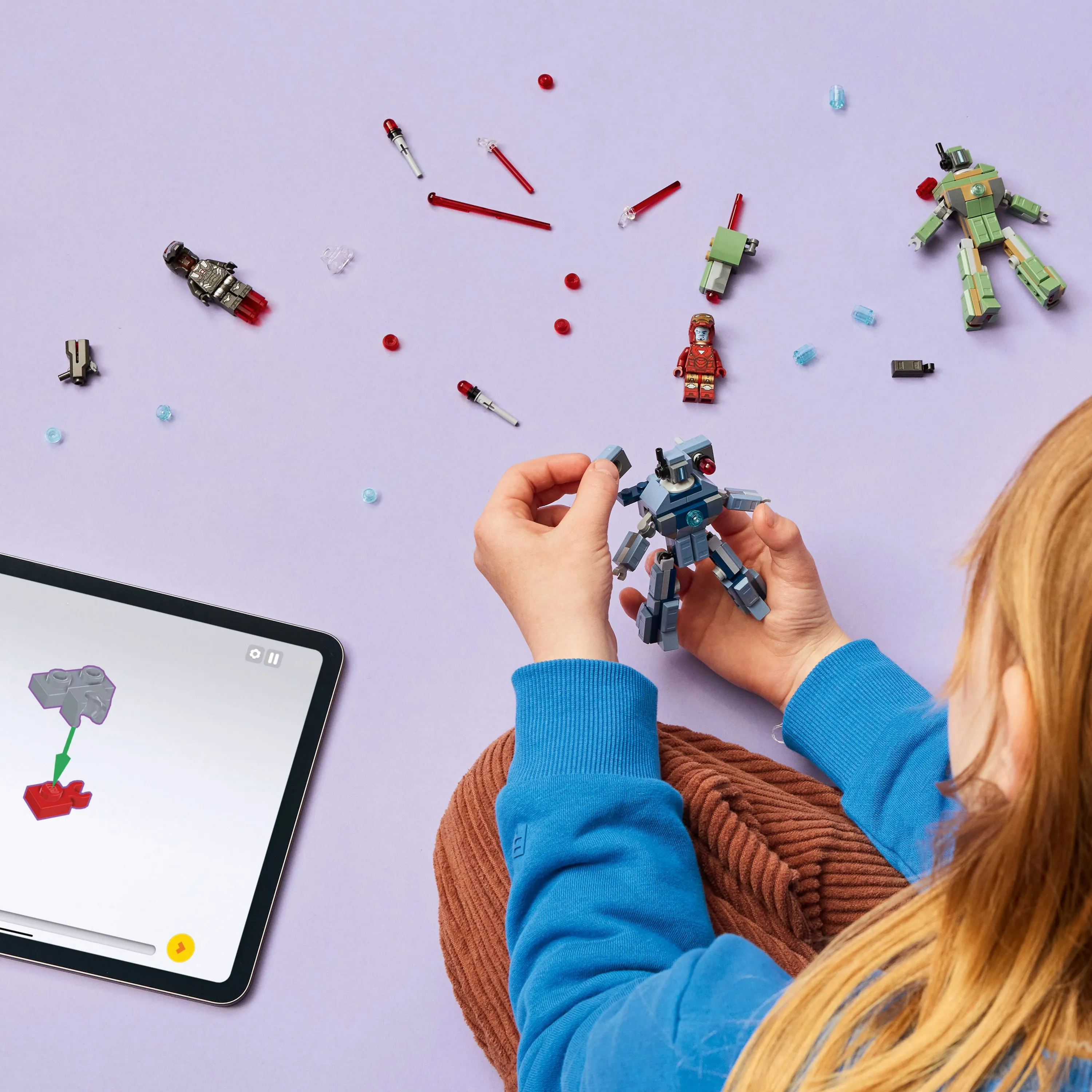 LEGO Marvel Iron Man och War Machine mot Hammer-dr&ouml;nare 76320