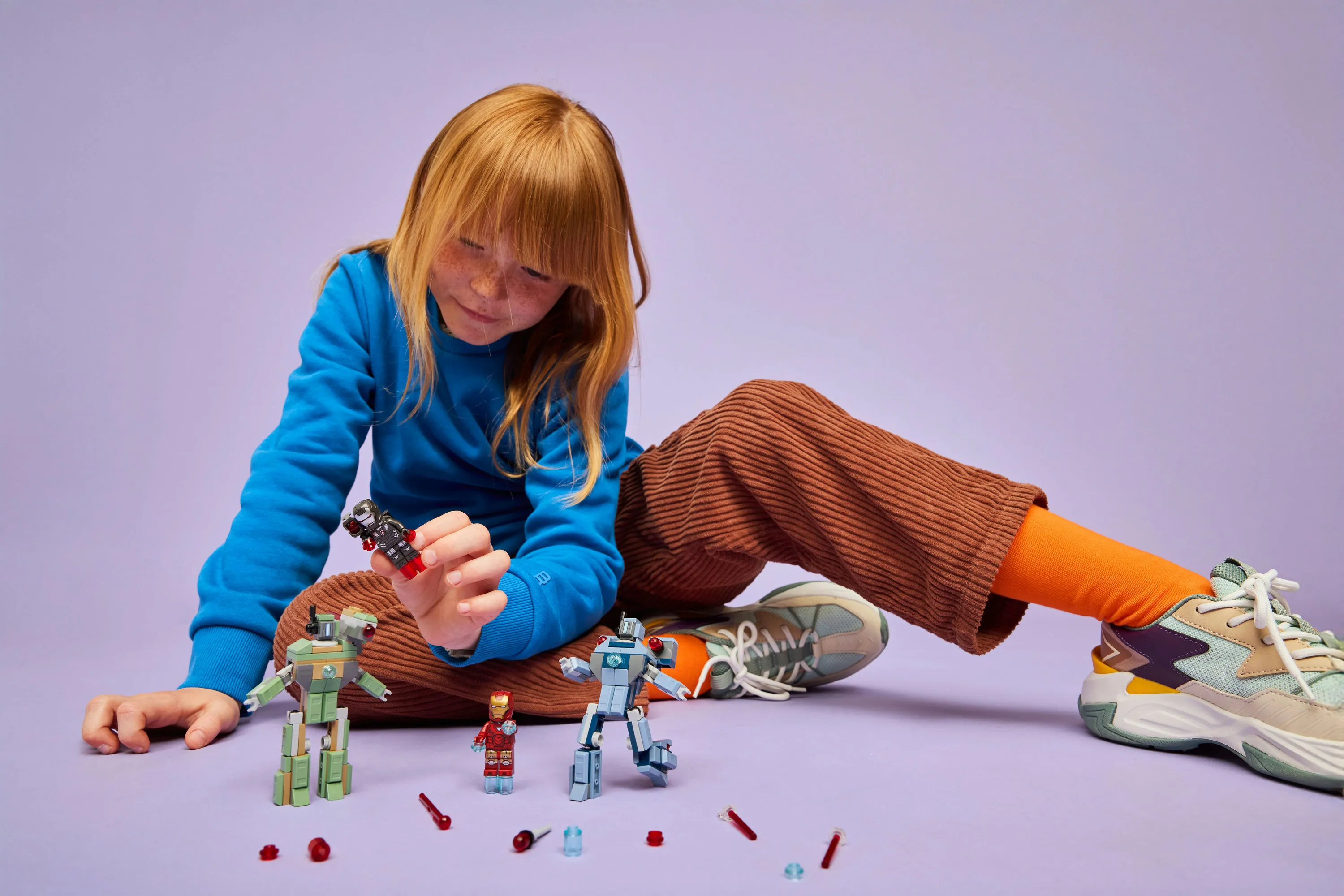 LEGO Marvel Iron Man och War Machine mot Hammer-dr&ouml;nare 76320