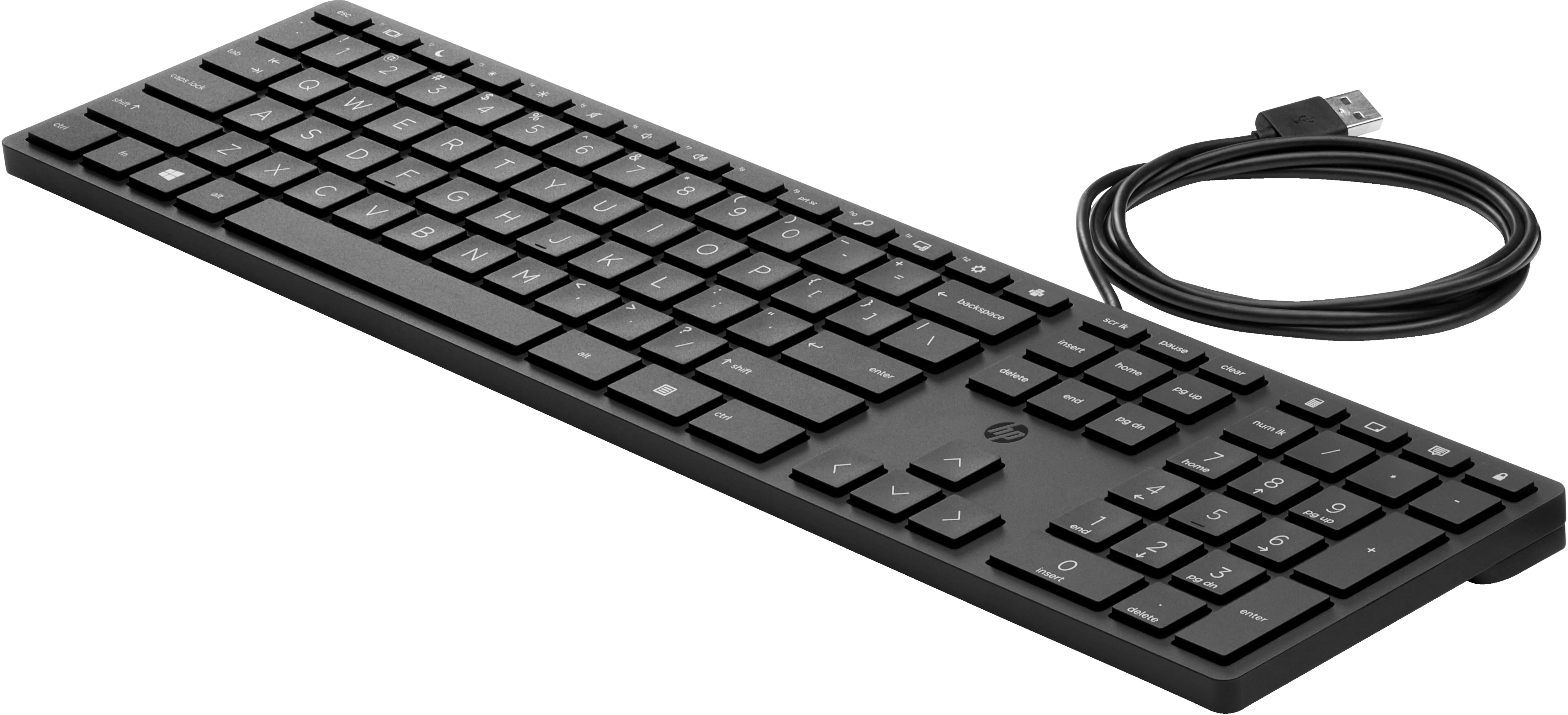 HP 320K -n&auml;pp&auml;imist&ouml;, Musta (suomalainen)