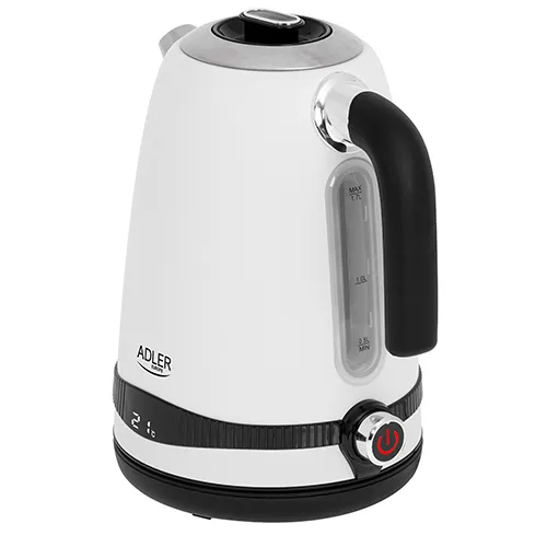 Adler AD 1295w kettle, 1.7L, 2200W, Satin White
