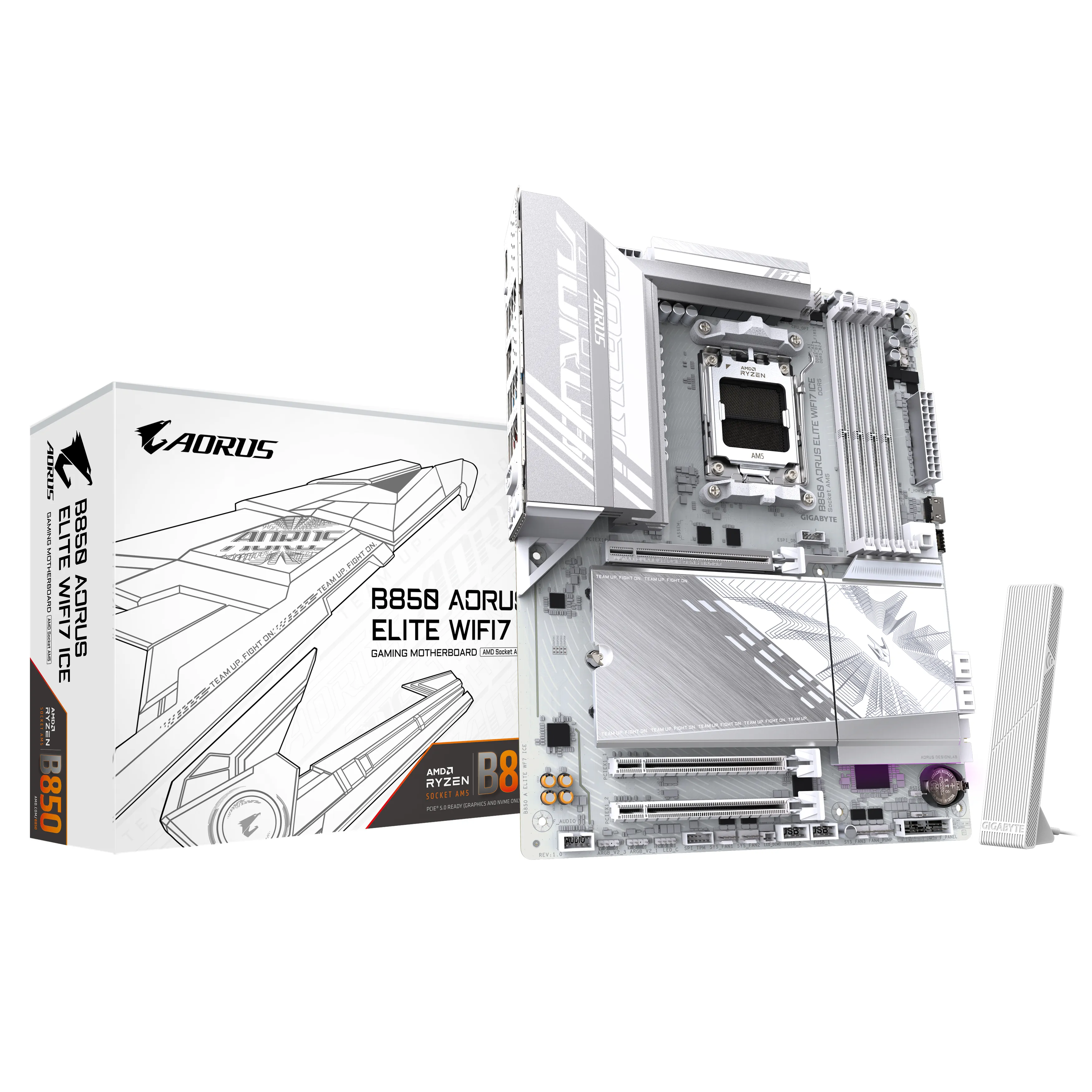 Gigabyte B850 Aorus Elite Ice WiFi 7 AM5 ATX - motherboard