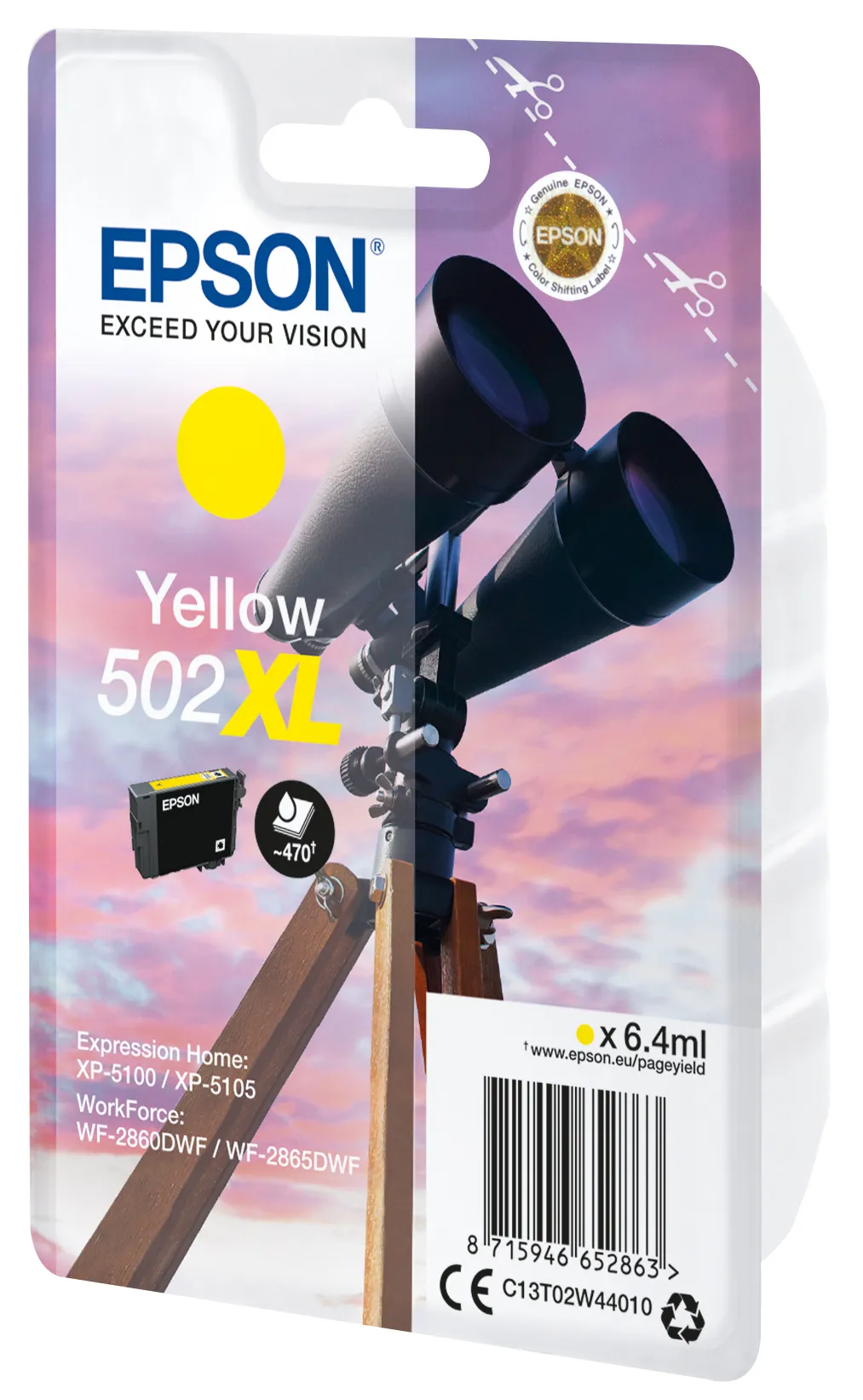 Ink/502XL Binocular 6.4ml YL SEC