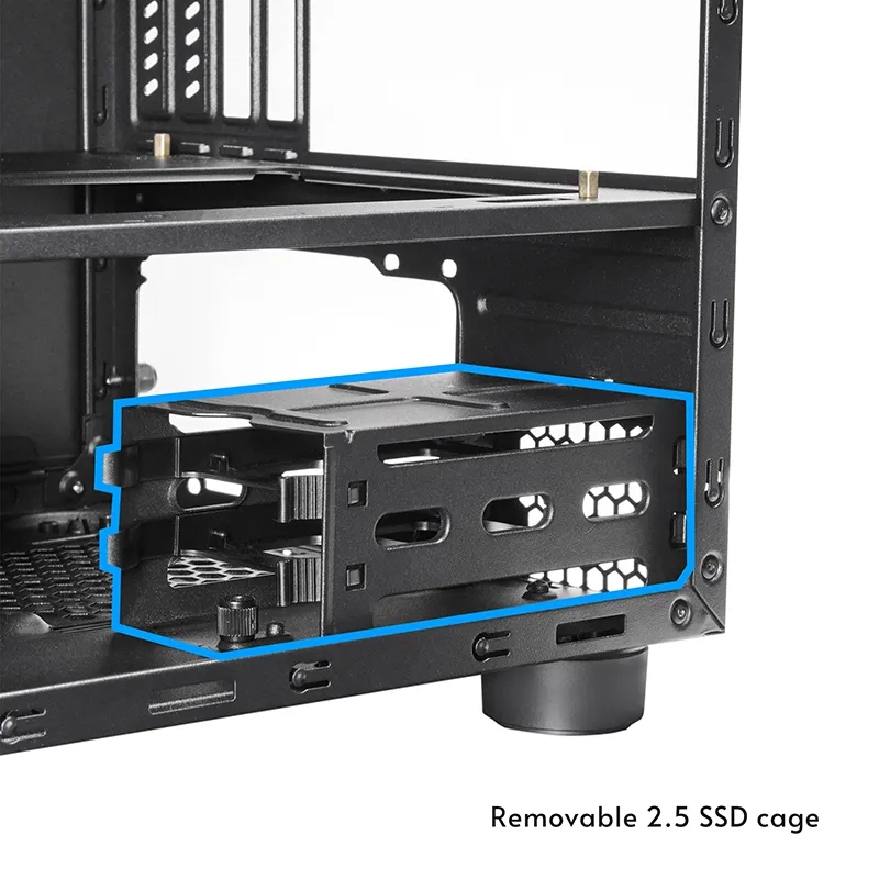 Chieftec CI-03B-OP -micro-ATX-kotelo, musta