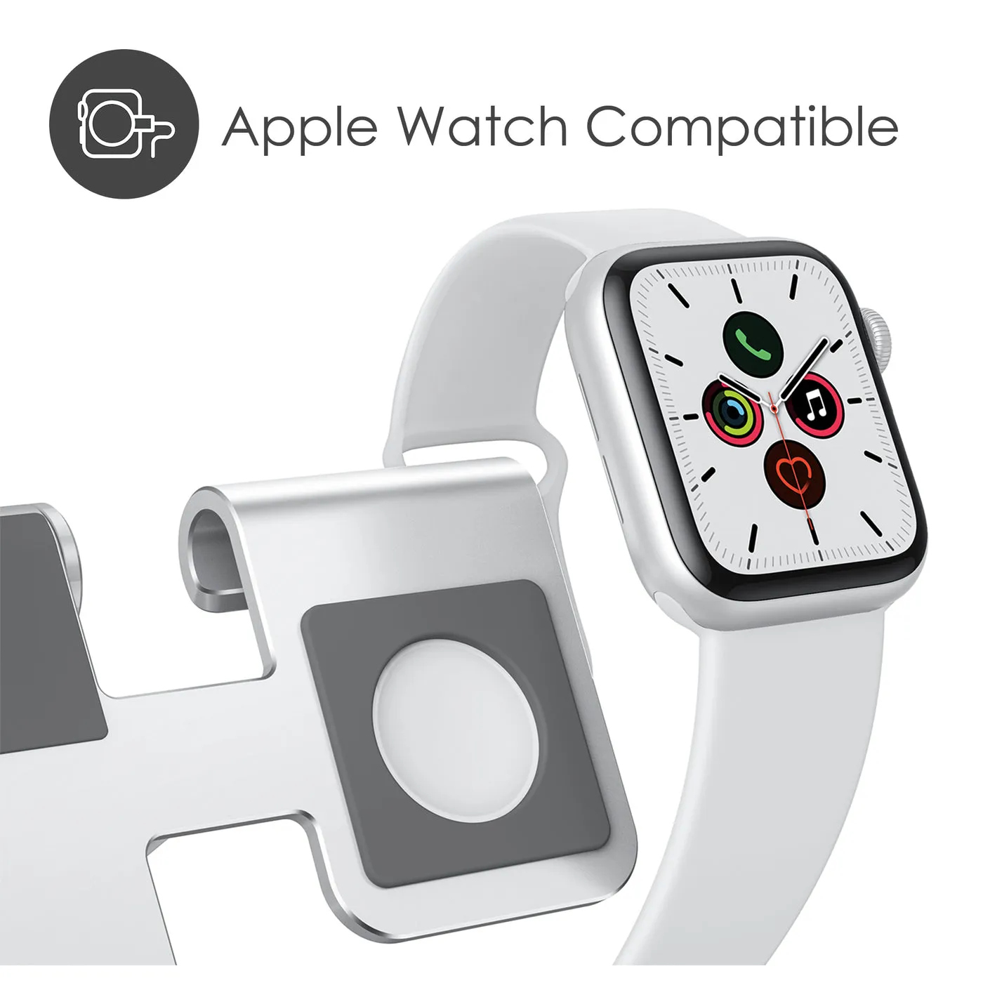 DESIRE2 Restore Pro Laddningsst&auml;ll f&ouml;r Apple Watch Silver