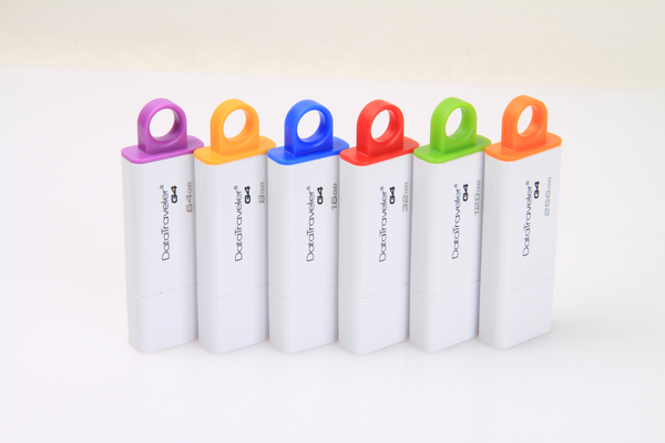 Kingston 64GB DataTraveler G4 USB 3.0 - memory stick, Violet/White