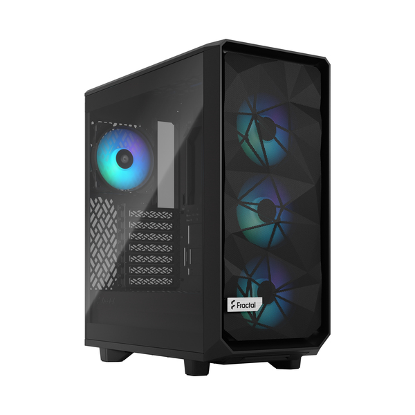 Fractal Design Meshify 2 Compact Lite RGB - Mid Tower case with window, Black / Light Tint