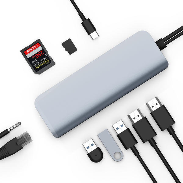 Hyper - HyperDrive Viper 10-in-2 for USB-C (Silver)