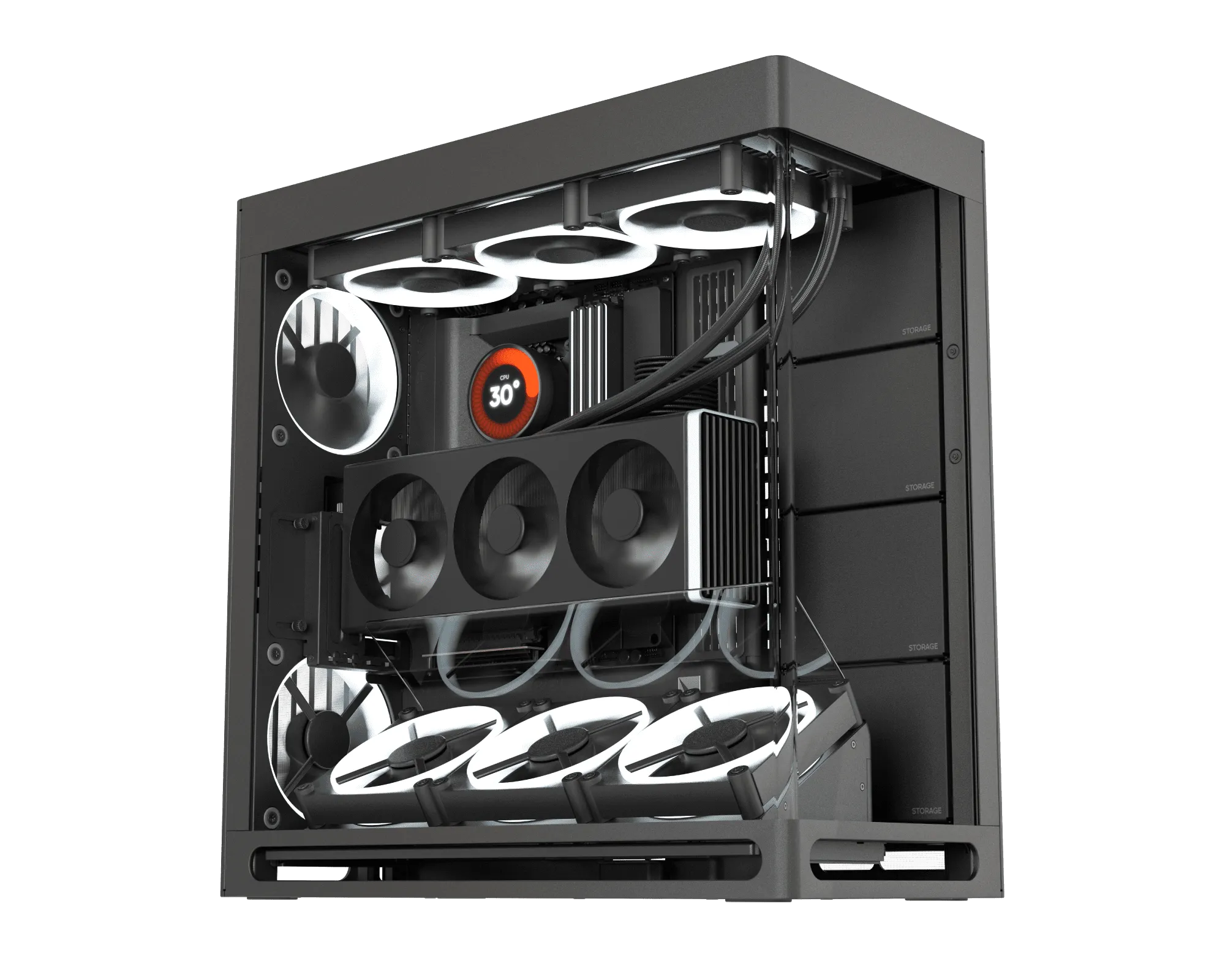 HAVN HS 420 VGPU - midi tower case, black