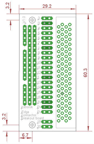 micro:bit edge connector breakout board 10-pack pre-built