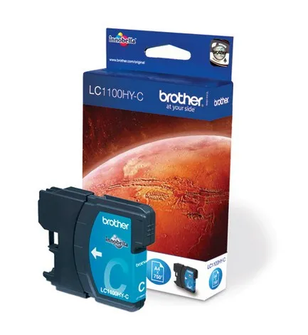 Brother LC1100HYC High Yield ink cartridge, Cyan