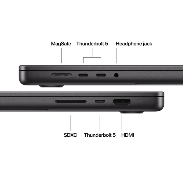 Apple MacBook Pro 16" M5 Pro (18/20) 24 Gt, 1 Tt, t&auml;htimusta, MGEA4