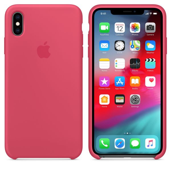 Apple iPhone XS Max ‑silikonikuori, kiinanruusu