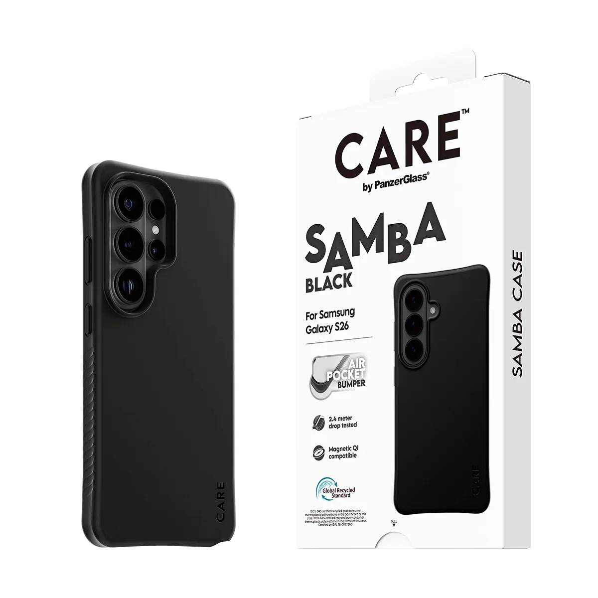 PanzerGlass CARE by Samba fodral f&ouml;r Galaxy S26 Ultra, svart