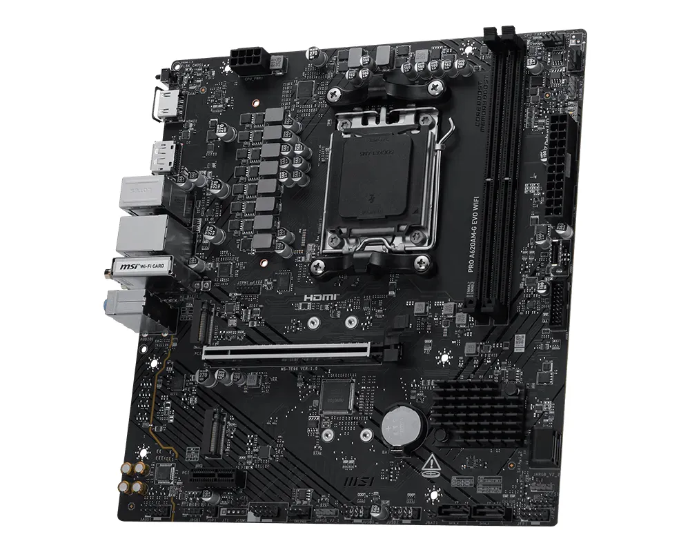 MSI PRO A620AM-G EVO WIFI AM5 mATX -emolevy