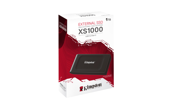 Kingston XS1000 1TB USB-C - External SSD, Black