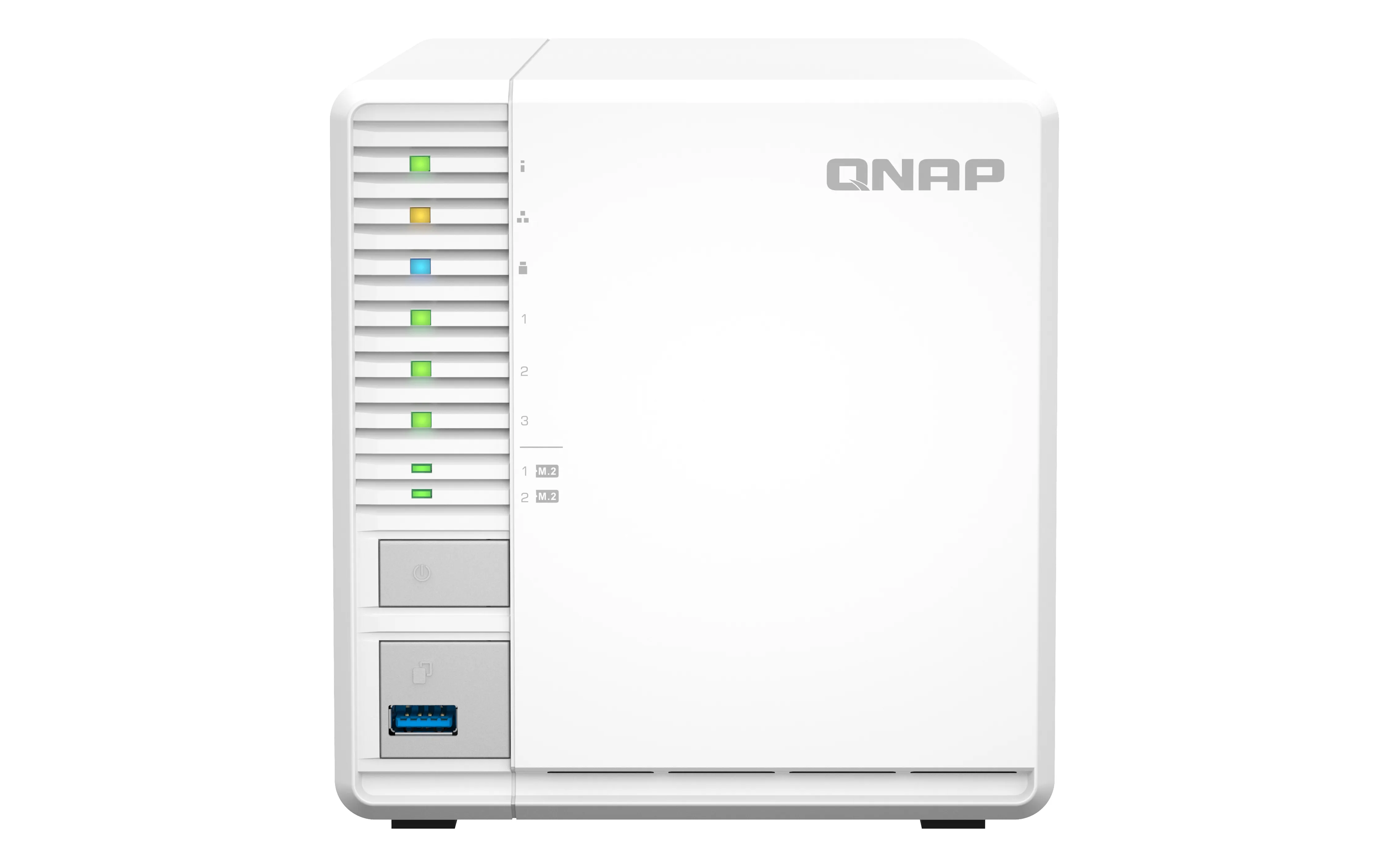 QNAP 3-Bay desktop NAS Intel Celeron N5105/N5095 quad-core 8 GB onboard not expandable