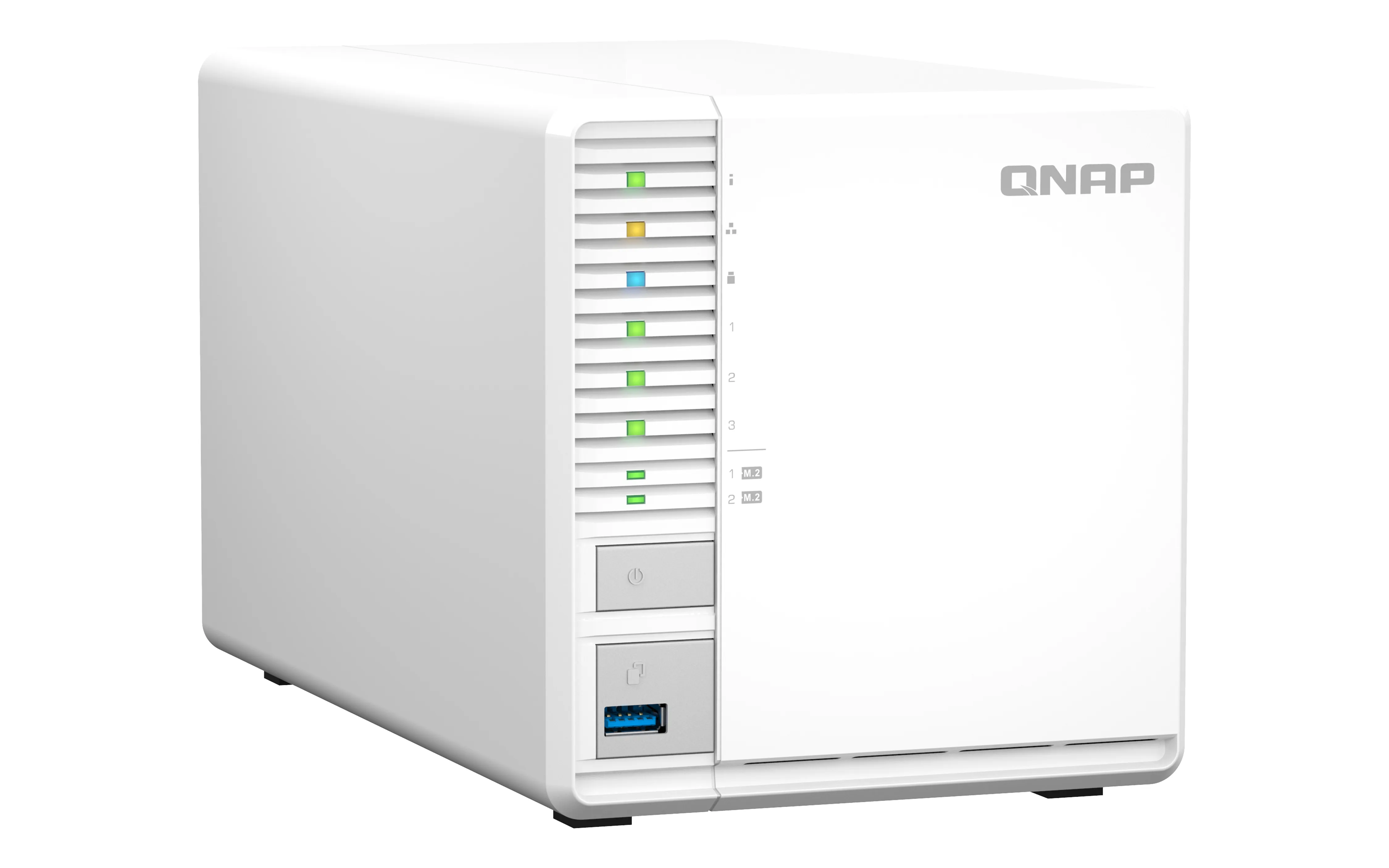 QNAP 3-Bay desktop NAS Intel Celeron N5105/N5095 quad-core 8 GB onboard not expandable