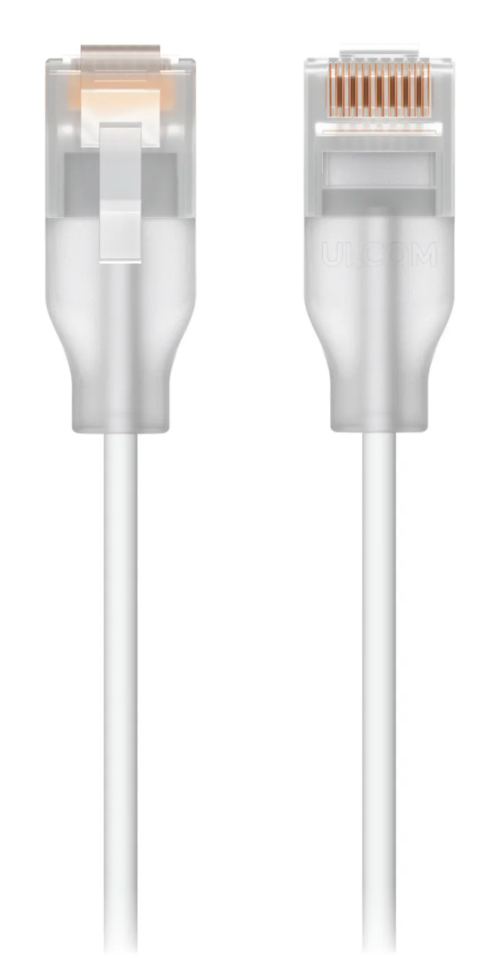 Ubiquity Cat6 UTP RJ45 0.3m -verkkokaapeli, valkoinen