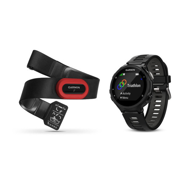 Garmin Forerunner 735XT Bundle -urheilukello, Musta/Harmaa