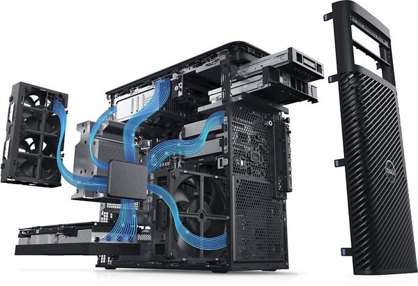 Dell Precision 7865 Tower, AMD Ryzen Threadripper PRO 5975WX, 64 Gt Ram, 1 Tt SSD, Windows 10 Pro