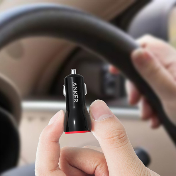 Anker PowerDrive 2 24W Dual USB-A, Black