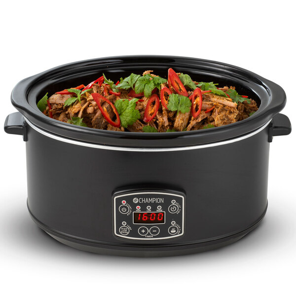 Champion Slowcooker 6,5L Mattsvart