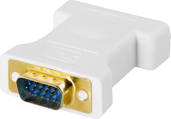 DELTACO DVI adapter analog DVI - analog VGA, ho - ha, vit