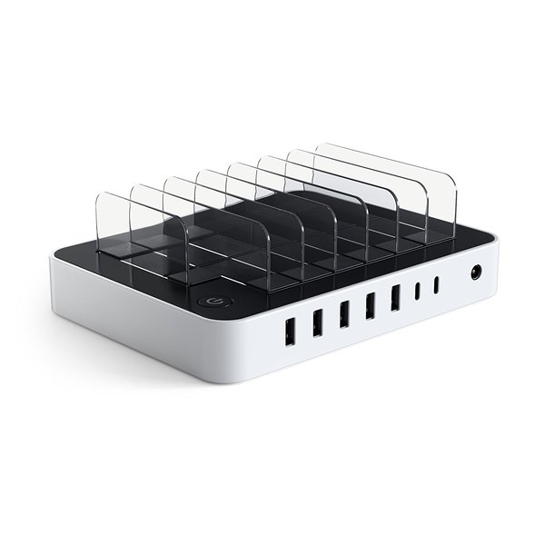 Satechi 7-port USB-Charging Station (2 x type-C ports) - White