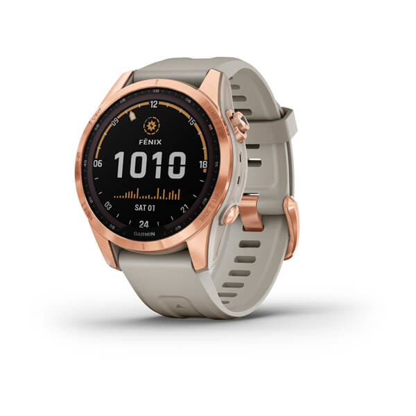 Garmin Fenix 7S Solar -urheilukello, Rose Gold