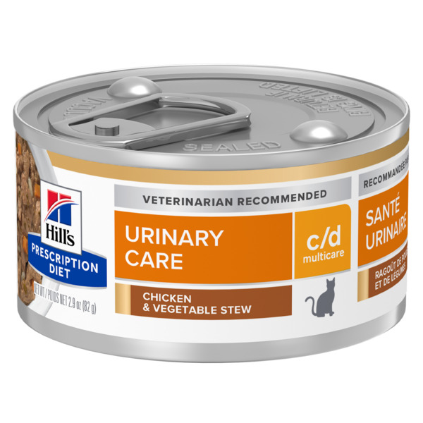 Hill's Prescription Diet c/d Multicare Chicken & Vegetable Stew, Kissan m&auml;rk&auml;ruoka, Adult, Urinary Care, 82 g