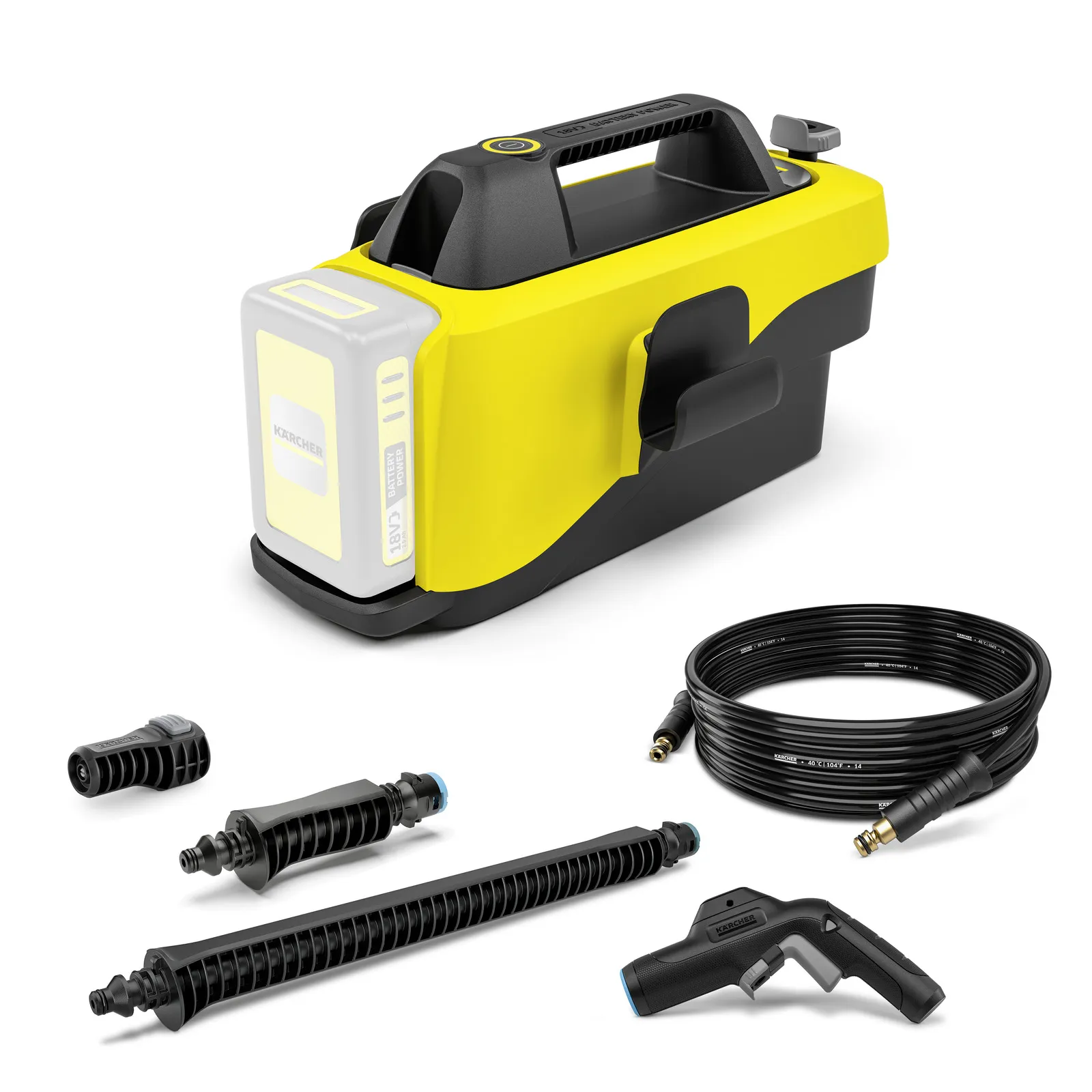 K&auml;rcher OC 6-18 Cordless Medium-Pressure Washer 18 V 24 bar 200 l/h Black/Grey/Yellow