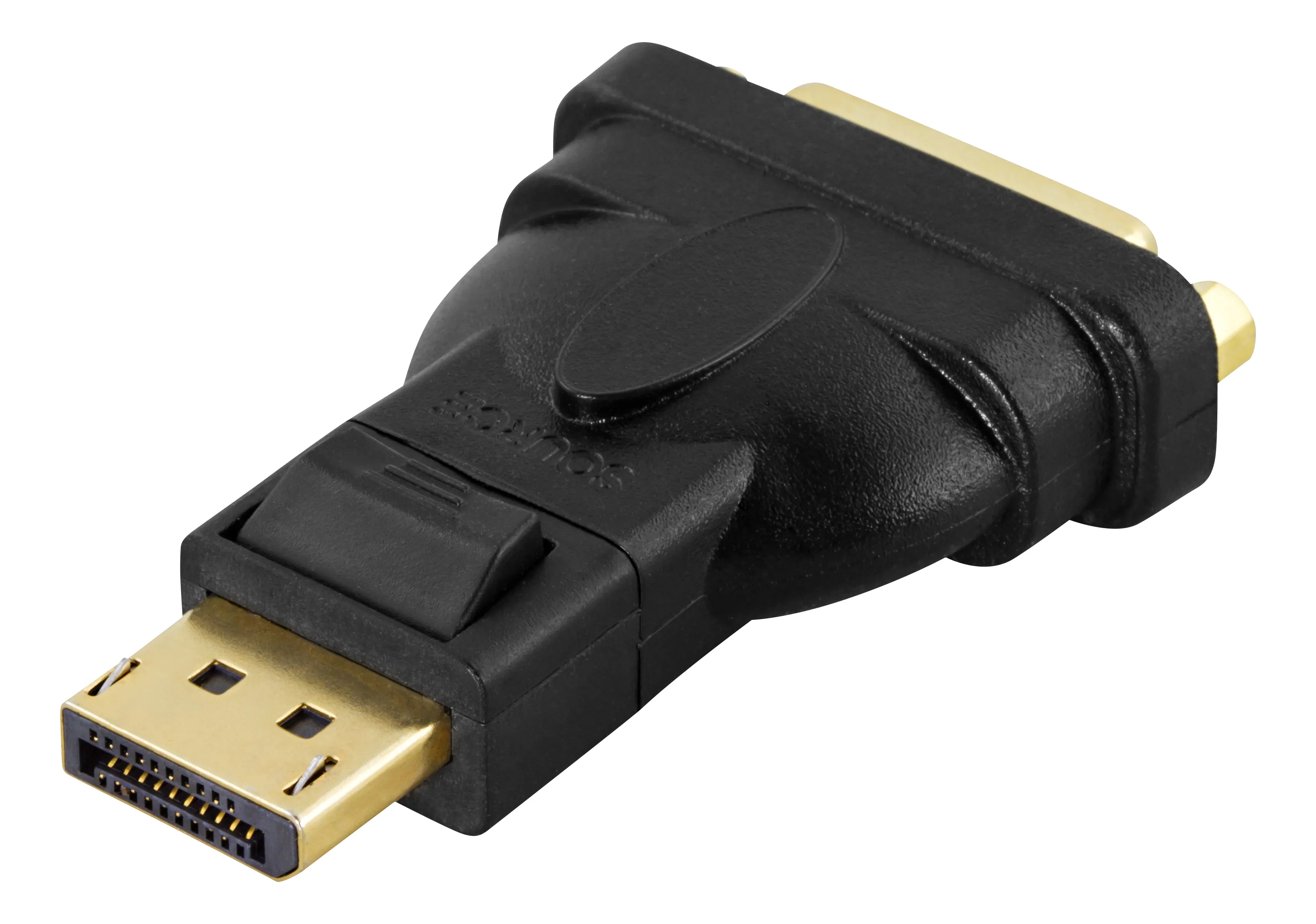 Deltaco DisplayPort - DVI-D Single Link adapter - adapter, Black