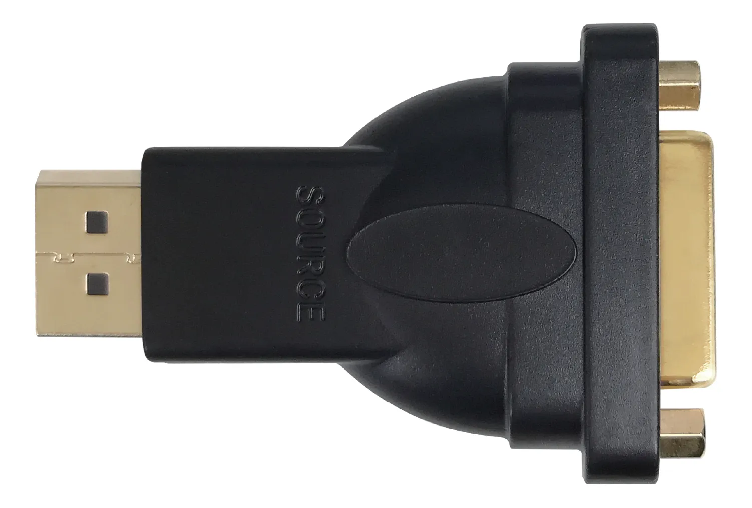 Deltaco DisplayPort - DVI-D Single Link adapter - adapter, Black