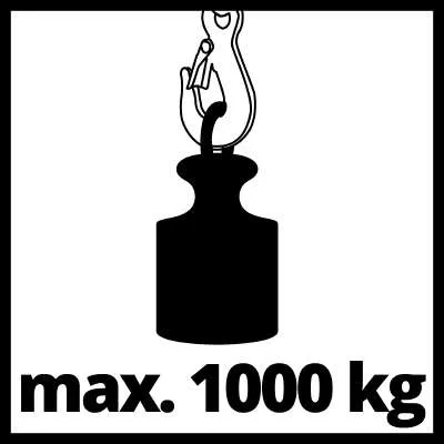 Einhell Chain hoist TC-CH 1000, cable winch (red)