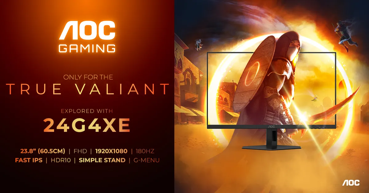 AOC 24" 24G4XE Full HD, Fast IPS -näyttö