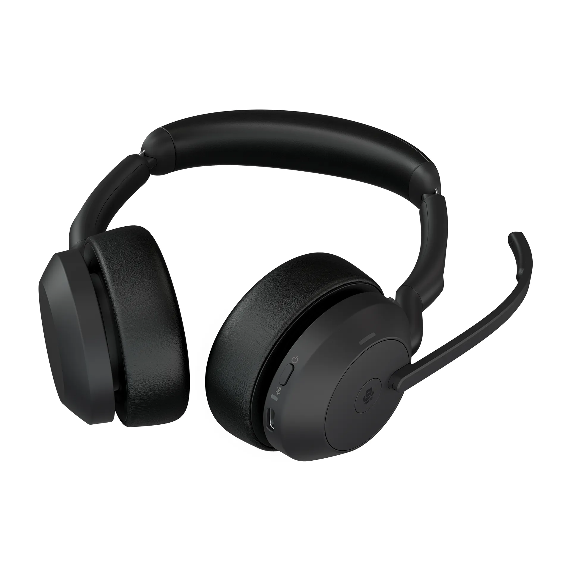 Jabra Evolve2 55 MS Wireless Stereo Headset with USB-C adapter, Black