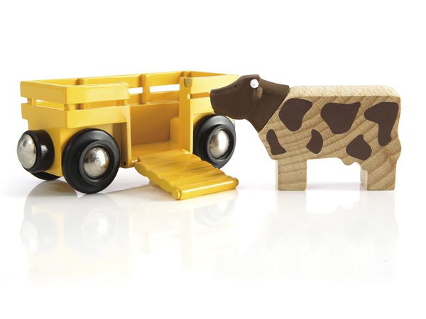 BRIO 33406 Cow &amp; Wagon
