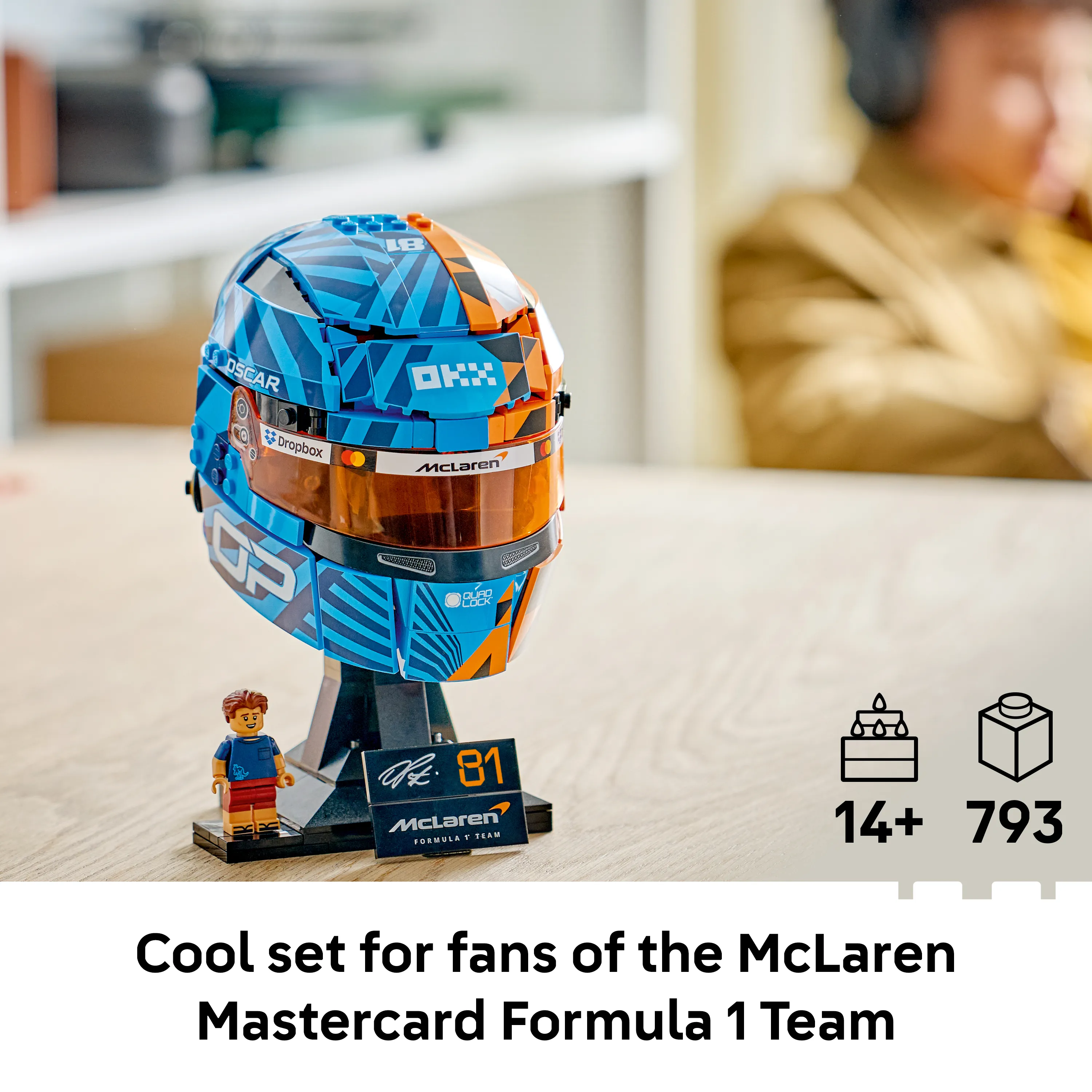 LEGO McLaren Mastercard F1 Team Oscar Piastri Helmet 43017