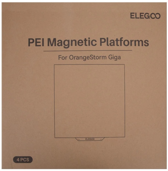 ELEGOO OrangeStorm Giga - PEI magnetisk byggplattsats