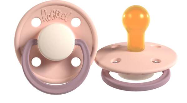 REBAEL Pacifier 2-Pack, Size 2 - Tornado Pearly Rhino / Misty Pearly Poodle