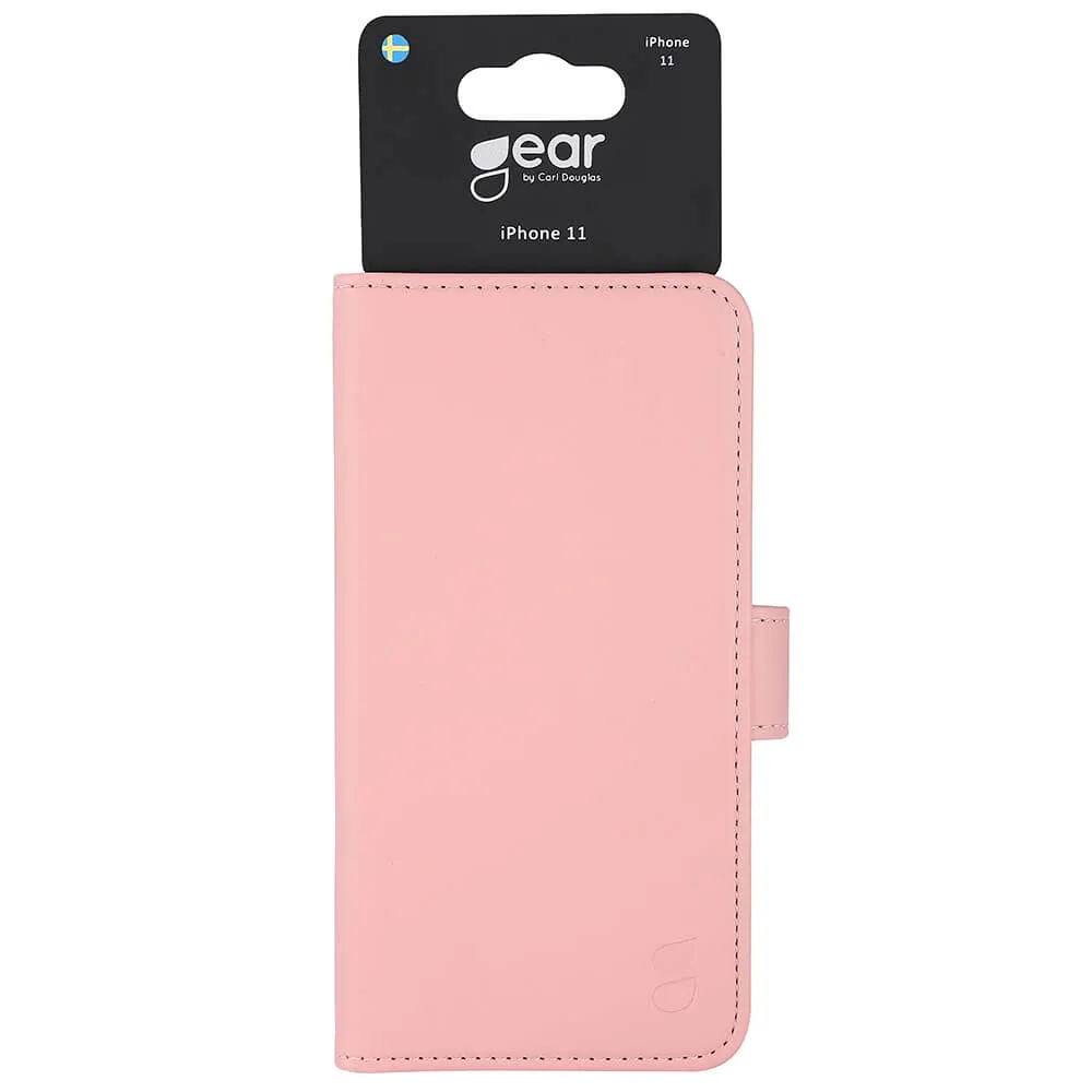 GEAR Wallet, iPhone 11 -lompakkokotelo, Vaaleanpunainen