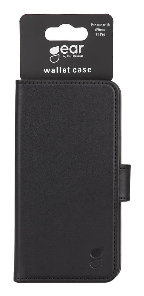 GEAR Wallet, iPhone 11 Pro -lompakkokotelo, Musta