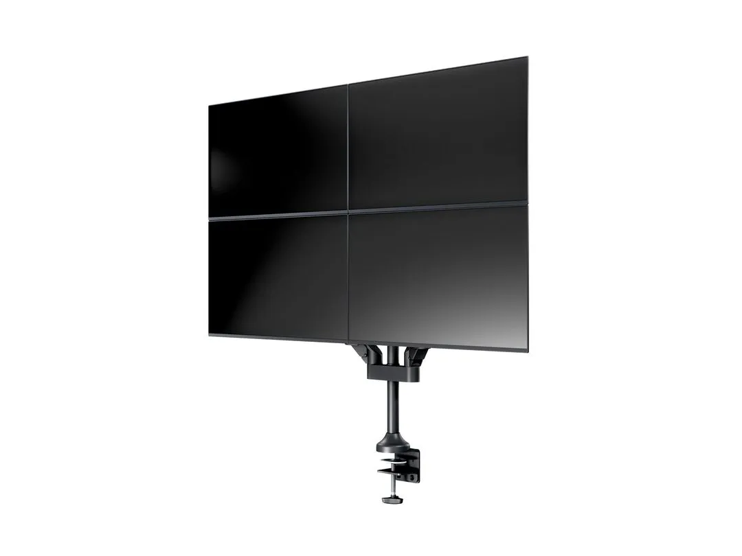 Multibrackets M VESA Gas Lift Arm Quad monitorarm, f&ouml;r 4 sk&auml;rmar, 15-32", med gasfj&auml;der, 10 kg, svart