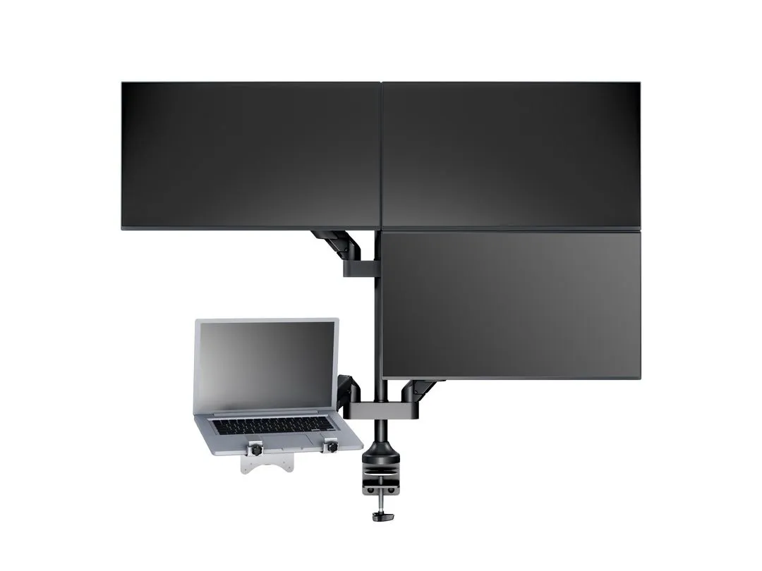 Multibrackets M VESA Gas Lift Arm Quad monitorarm, f&ouml;r 4 sk&auml;rmar, 15-32", med gasfj&auml;der, 10 kg, svart