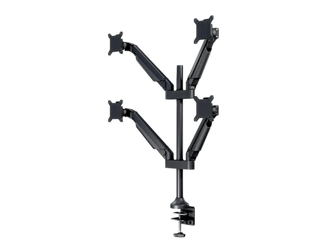 Multibrackets M VESA Gas Lift Arm Quad monitorarm, f&ouml;r 4 sk&auml;rmar, 15-32", med gasfj&auml;der, 10 kg, svart