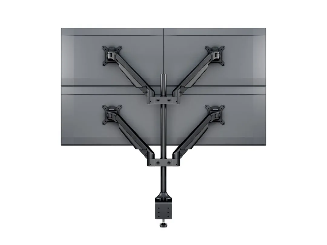 Multibrackets M VESA Gas Lift Arm Quad monitorarm, f&ouml;r 4 sk&auml;rmar, 15-32", med gasfj&auml;der, 10 kg, svart