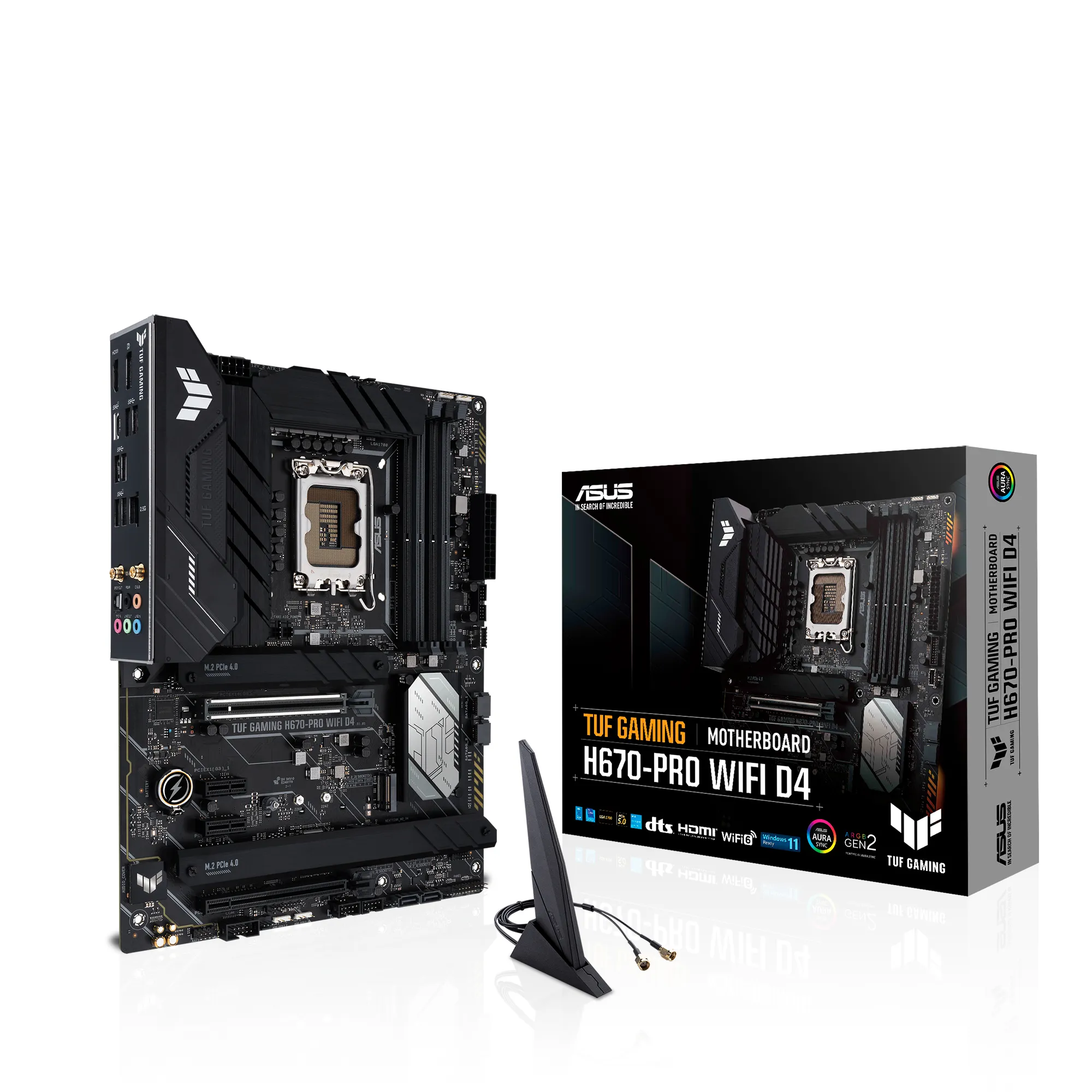 Asus TUF GAMING H670-PRO Wi-Fi DDR4 ATX - motherboard