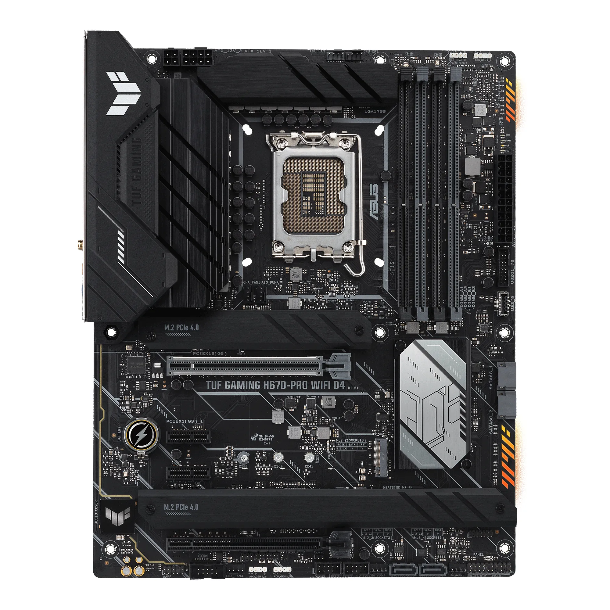 Asus TUF GAMING H670-PRO Wi-Fi DDR4 ATX - motherboard