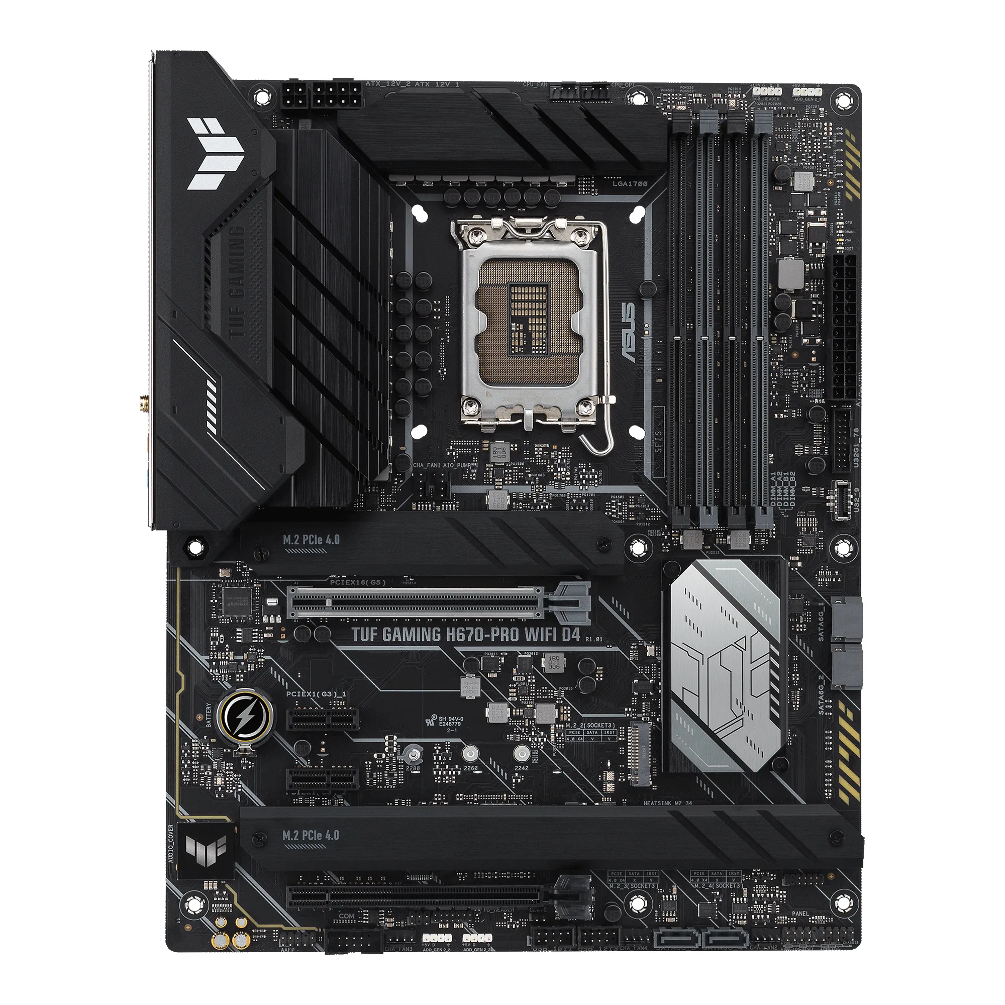Asus TUF GAMING H670-PRO Wi-Fi DDR4 ATX - motherboard