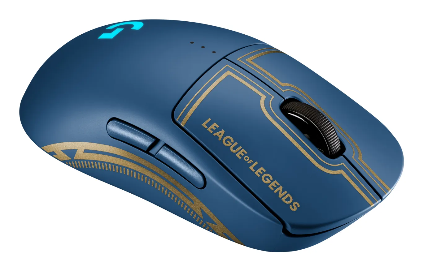 Logitech G Pro LOL - wireless gaming mouse, Black/Blue/Gold